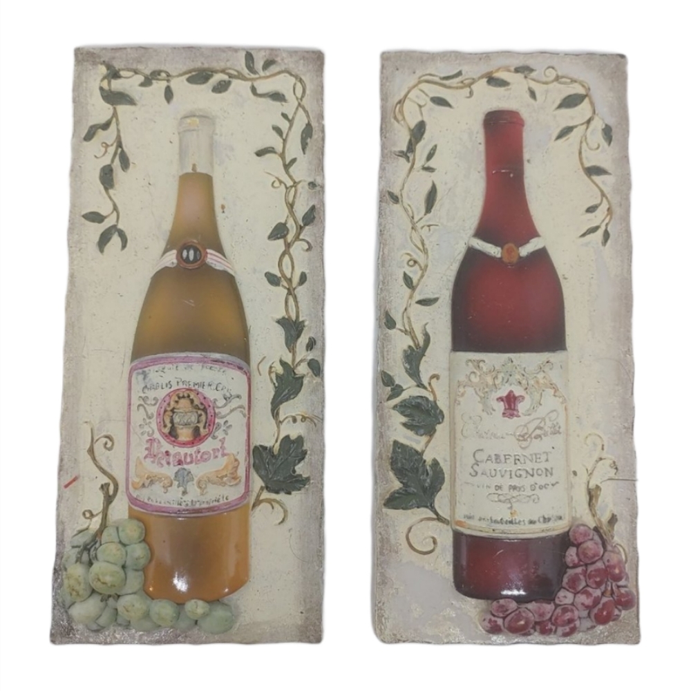 Rustic wine bottle grape vine home decor plaques - Picture 10 of 10